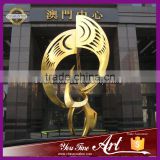 Decoration Golden Stainless Steel Outdoor Sculpture
