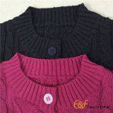 Girl Short Sleeves Cable Cardigan Sweater thumbnail-3