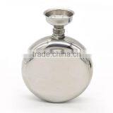 5 OZ Mirror Stainless Steel Flagon / Stainless Steel Hip Flask / Stainless Steel Wine Bottles (with Small Funnel) thumbnail-1