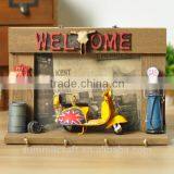 Metal Car Wall Decor Shabby Chic Wall Hanging Craft for Kids thumbnail-6