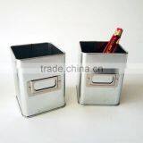 Organizer Office Desk Tidy Kids Pencils Storage Holder Metal Caddy Pen Container Basket thumbnail-2