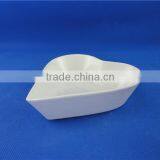 White Ceramic Heart Shaped Bowl thumbnail-2