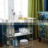 Supplier Wholesale Acrylic Lucite Juice Bar Cart With Wheels thumbnail-4