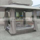 Garden Furniture Outdoor Furniture Rattan Sunbed With Canopy thumbnail-1