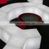 LED Colorful Garden Dining Table Bench Seats /classic Wicker Snake Bench thumbnail-3