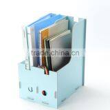 Cosmetics Storage Box DIY Desktop Storage Box Creative Wood Folder Decorative File Folder Box thumbnail-6