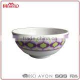 Classic Design Eco-friendly Reusable Recycled Bowls 100% Melamine Custom Purple Printing Plastic Matcha Bowl thumbnail-1