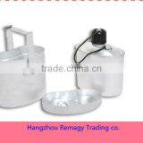 3 Pieces 1L Aluminum Military Canteen With Cup ad Lid/water Bottle