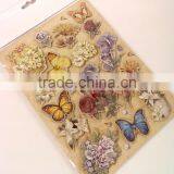 Butterfly & Rose Design Sticker in Colors, 3D Popular Design Decorative Glitter Sticker With Gems/Rhinestone thumbnail-3