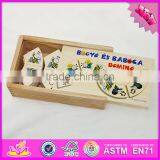 2016 Hot Sale Funny Children Wooden Domino Toy W15A063 thumbnail-3