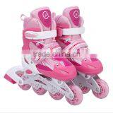 2017 New Style High Quality PU 4 Wheels Adjustable Roller Skates,flashing Kid's Skate thumbnail-3