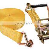 1.5" Ratchet Tie Down 35mm With Double J Hook, Two-pieces, 1500/3000DAN, CEGS thumbnail-1