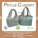 Cotton Tote Bag With Floral Print thumbnail-1
