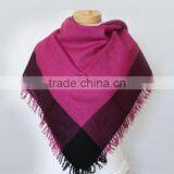 Best Selling Black-Fuschia Luxury Pashmina Scarf thumbnail-1