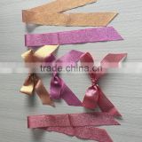 Valentine's Day and Christmas lovely shiny pink wide ribon bow. on gift box or other packages.