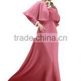 Abaya Islamic Muslim Cocktail Womens Long Sleeve Vintage Long Maxi Dress thumbnail-4