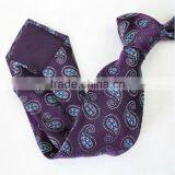 HD-T122 OEM New Design Men's 100% Natural Silk Woven Male Cashew Neck Tie thumbnail-1