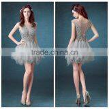 2015 Western Style Cocktail Gray Lace Dress Mother of the Bride thumbnail-1
