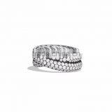 Rhodium Plated CZ Studded Fashion Ring thumbnail-1