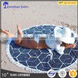 Round Yoga Mat Beach Tapestry Boho Cotton Beach Towel Dress Cover up thumbnail-3