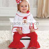 Kids Christmas Outfit Girls Ruffle New Years Clothes Sets Boutique thumbnail-4