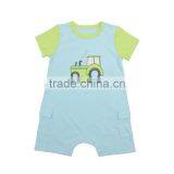 Summer Cool Baby Organic Romper Short Sleeve Kids Knitted Romper thumbnail-1