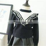1-7 Years Wholesale 2017 New Fashion Autumn Girls Knitted Sweater Ruffles Soft Girls Pullover Sweaters thumbnail-5