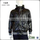 2014 New Brand Design New Fashion Leather Jacket Custom Made Fake Leather Jacket thumbnail-1