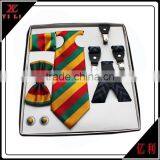 Hight Quality Wedding Gift Polyester Woven Suspender Set thumbnail-3