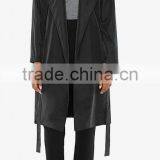 Runwaylover Ladies New Fashion Coat Autumn Spring Satin Trench Coat Women thumbnail-2