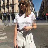 Runwaylover 5455 Sexy Cotton Flouncing White Skirt thumbnail-2