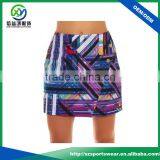 New Style Lady Sublimation Printing Performance Back Split Golf Skort With Your Own Logo