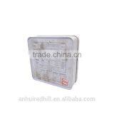 Recyclable Cheap White Metal Square Tin Box for Candy,cookie thumbnail-3