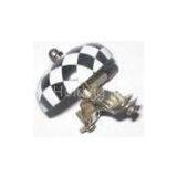 Environmental Friendly White and Black Cool Bike / Bicycle Bell For Promotional Bike Rings thumbnail-1