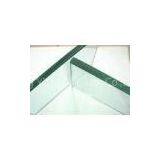 4mm, 8mm, 12mm Clear toughened safety glass for curtain wall glass with hot stability