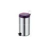 Stainless Steel Trash Can With Plastic Lid thumbnail-3