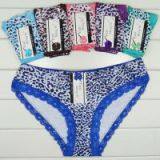 2015 New Lace Trim Cotton Bikini Panties Leopard Lady Brief Underpants Women Underwear Girl Hipster Hot Lingerie Intimate thumbnail-3