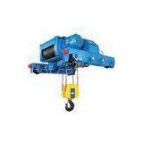 Compact 12 Ton Pendant Control Wire Rope Double Girder Hoist For Storage