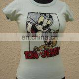 100% Cotton Jersey Ladies Tops 2017 Designs thumbnail-2