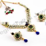 Bridal Kundan Jewellery - Handmade Kundan Necklace set - Wholesale Indian Ethnic Kundan Jewellery