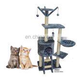 Deluxe Luxurious Wooden Sisal Wholesale Cat Tree Best Sales High Quality thumbnail-1