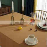 Custom Washed Cotton Banquet Wedding Solid Tablecloth With Tassel thumbnail-6