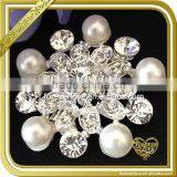 Vintage Custom Made Wedding Pearl Rhinestone Brooches for Women FB023 thumbnail-1