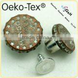 Red/ Blue Fashion Jeans Buttons