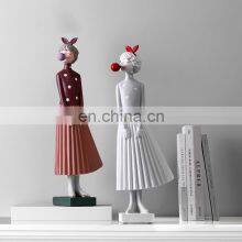Nordic Style Girl Decoration Skirt Girl TV Cabinet Decoration thumbnail-4
