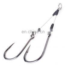 Tuna Hook With Steel Wire Rope Boat Hook 2 Pieces in a Box Carbon Steel Material thumbnail-4