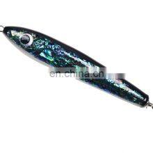 20cm/90g Hot Sale Hard Buddy Wooden GT Surface Lures Deep Sea Handmade Fishing Artificial Baits Top Water Pencil Lures thumbnail-3