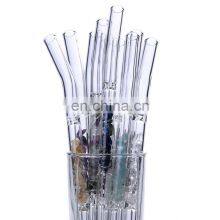 Unique Creativity Branded Christmas Party Valentines Day Reusable Crystal Eco Glass Straws thumbnail-5