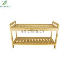 Hot-selling Handmade Bamboo Shoes Storage Shelf Rack Top Quality thumbnail-2