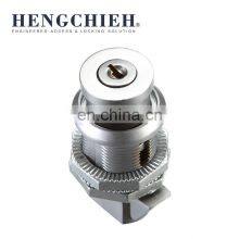 MS210 ZDC Matt Chrome Coated Tongue Cam Lock Marine Boxepush Button Sliding Door Cylinder Cabinet Cam Slam Lock thumbnail-2